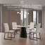 Ensemble de 4 chaises de bureau / salle à manger en polyuréthane de première qualité avec mousse haute densité, pieds en fer robuste (peinture en aérosol) et plusieurs couleurs. Assemblage facile-133095057-133095056