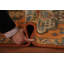 Tapis orange orange en laine Kazak 3 x 10