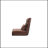 Fold Down Sofa Bed, Adjustable Floor Couch Sofa with One Pillow, 5 Reclining Position