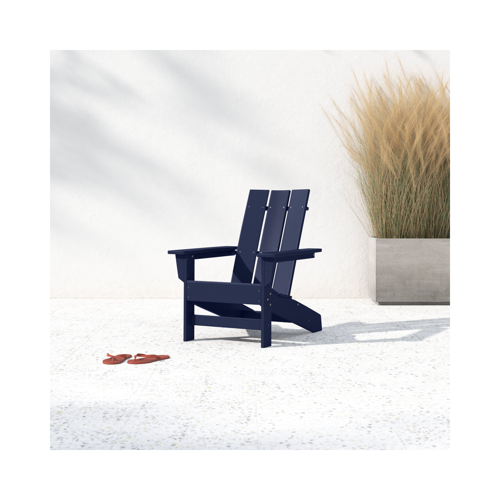 Ratcliff All-Weather HDPE Adirondack Chair, Navy