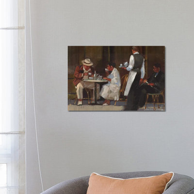 Breakfast On Jermyn Street by John Haskins - Wrapped Canvas Painting