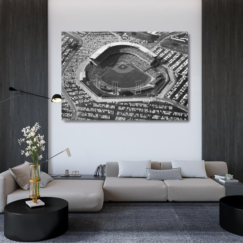 Milwaukee County Stadium, 34" H x 48" W