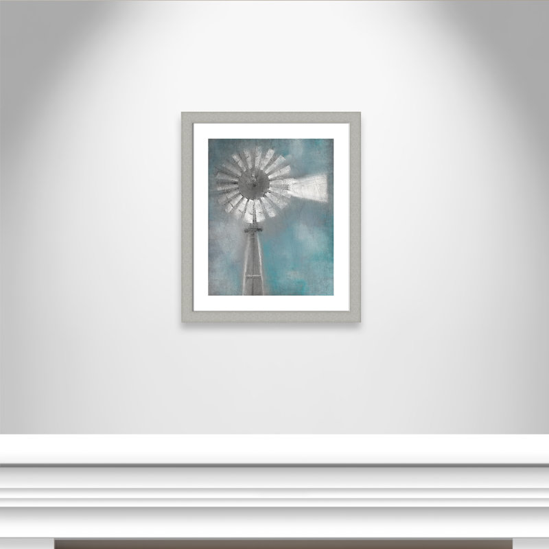 Ottman 'Windmill' Framed Acrylic Painting Print