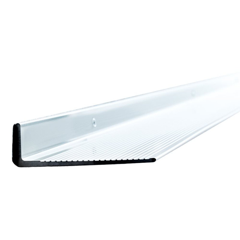 Metal Floating Shelf, 3cm H x 78cm W x 8cm D, Silver