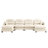 Modular Sectional U Shaped Couch With Ottoman,Soft Chenille Fabric Tufted Cushion Backrest Design,High-Density Foam Ergonomic Design,Elegant Armrests,Easy Install Fits Bedrooms Living Rooms,Beige-919028440