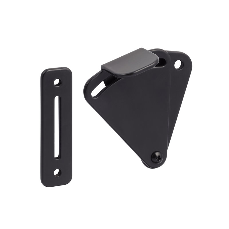 Flat Black Stainless Steel Barn Door Privacy Latch