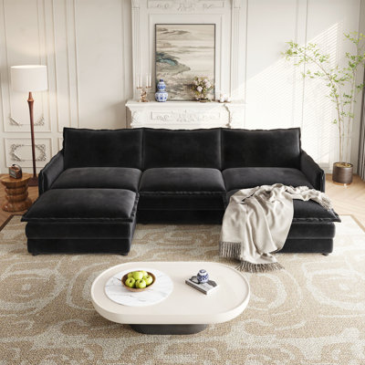 Oversized Deep Seat U Shaped Couch Set