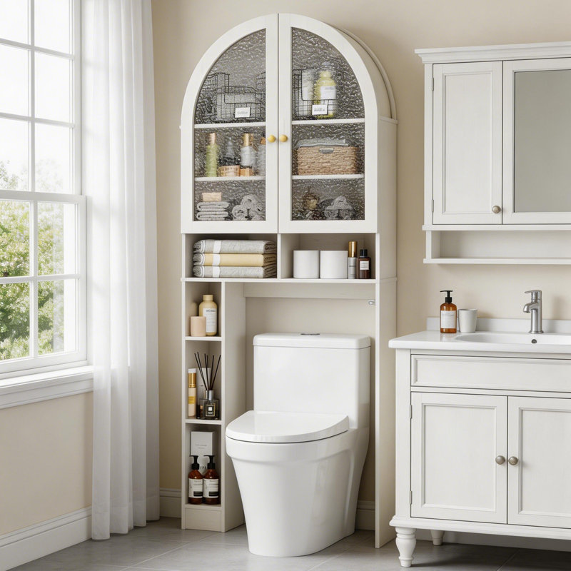 Over The Toilet Storage Cabinet For Bathroom, White
