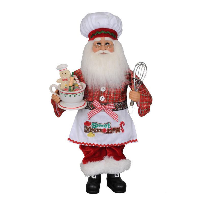 Christmas Kitchen Santa Figurine