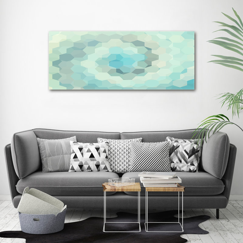 Abstraction Background - No Frame Print on Glass, 50cm H x 125cm W x 2cm D, Canvas