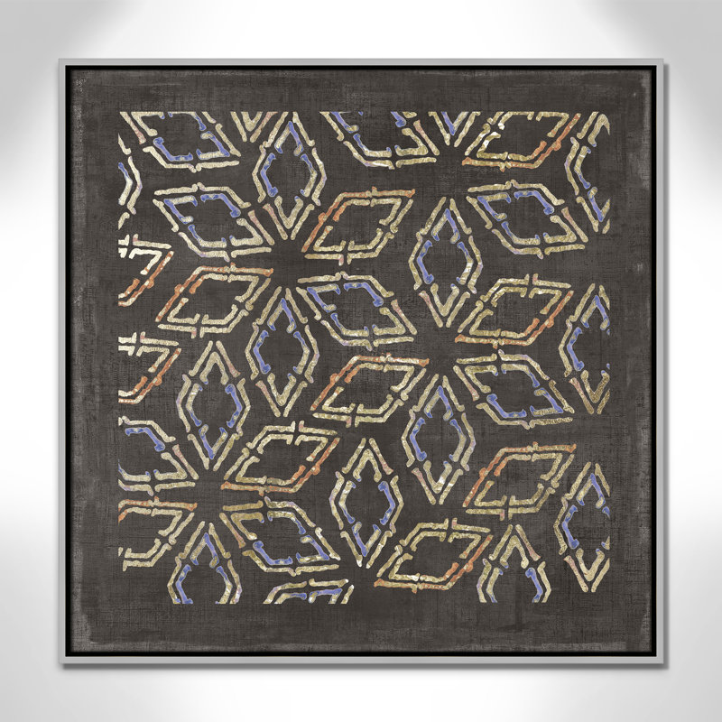 «Golden Folklore I» par Aimee Wilson, H 31,5 po x l 31,5 po, Argent