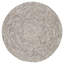 Tapis gris en laine tressé à la main Grigor-943904970