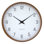 Horloge murale moderne, silencieuse, cadre en bois de 12 pouces «LYRA»
