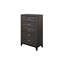 Ensemble de chambre à coucher avec plateforme en bois nickel 5 et 1 Rodelfo-910021926