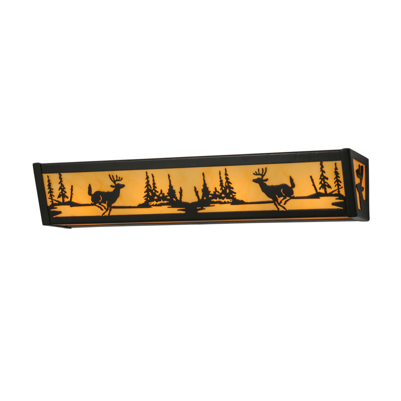 Rustic Lodge 4 - Light Bath Bar, Bronze