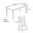 High quality solid wood large table set-111034411