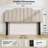 Vertical Channel Tufting Upholstered Headboard Adjustable Height & Width Bed Head Board-316146642-316146643