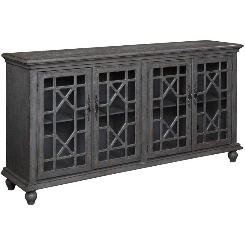 Ira Wood Four Door Credenza, Joplin Gray