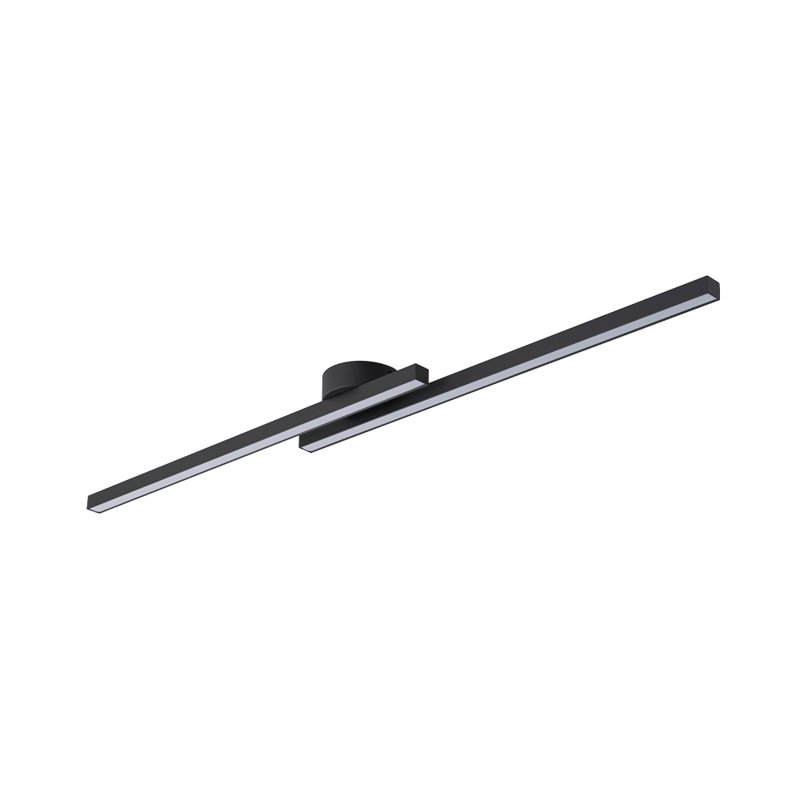 Nobuo 2-Light Integrated LED Aluminum Flush Mount, 2.75" H x 35.8" W x 4.7" D, 3000K