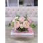 Real Touch Pink English Roses Arrangement