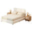 Structure de lit Boucle avec tête de lit à hauteur réglable, lit plateforme moderne, tête de lit Cloud incurvée, tissu Boucle élégant, profil bas, pas de sommier tapissier requis, assemblage facile-1034772659