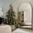 Leeron Oversized Arch Solid Wood Floor Mirror with Stand-957263418-957263409
