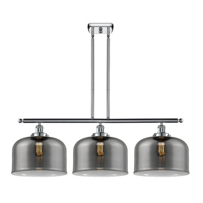 Luminaire suspendu linéaire à 3 lumières pour îlot de cuisine Lattimer