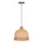 1-Light Pendant Lights Bamboo Dome-2040299681