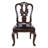 Palmyra Queen Anne Back Side Chair in Brown Cherry