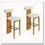 Tabouret de bar rembourré en bois-1095318682