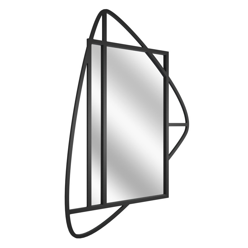 Amrooti Engineered Wood Flat Wall Mirror
