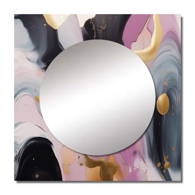 Verbana - Abstract Marble Large Square Mirror Wall Decor For Bedroom