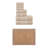 Buariki Collection 100% Soft Cotton Bath Towel Set & 1 Pc Bath Rug, Reversible-102443077-127851102