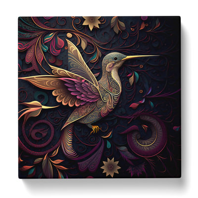 Hummingbird Paisley - No Frame Print