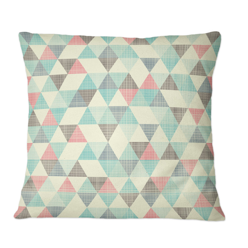 Geometric Throw Pillow, 16" x 16"