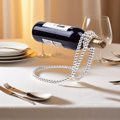 Pearl-string Wine Bottle Rack