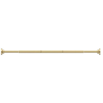 Tension Shower Curtain Rod No-Drill Anti-Slip 42-74 in 1", gold | Spring Loaded Adjustable Length Design - Tool Free Installation