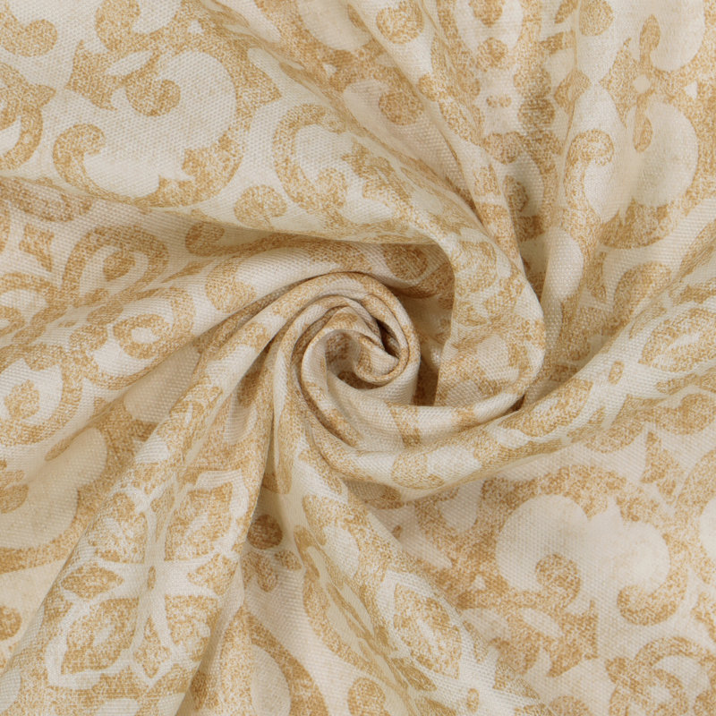 Aleigh Sheer Curtain Pair, Wheat, 28"W x 84"L