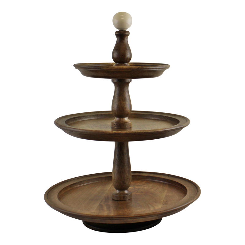 Nikolas Wood Tiered Stand