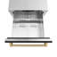 ZLINE Autograph Edition 24 In. Touchstone Refrigerator Drawer in Black Matte and Gold-676164352