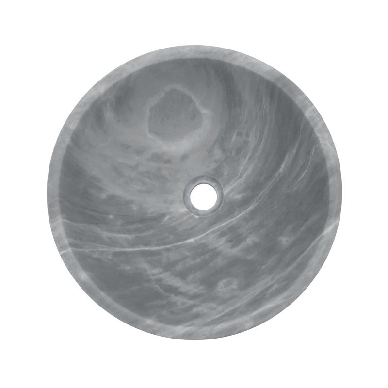 Premium Natural Marble Bathroom Vessel Sink – Polished Stone, Genuine Marble, 15.7 X H5.9 Inches, Available In White, Carrara Gray, Green, And Gold Yellow Beige