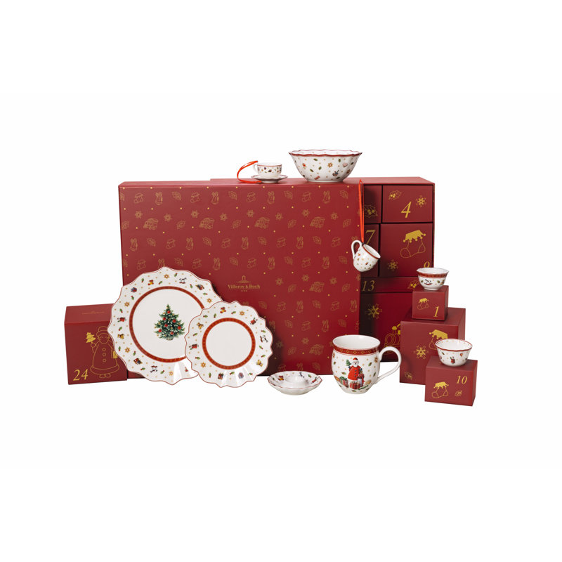 Villeroy & Boch Christmas Toy's Memory Advent Calendar, Premium Porcelain Surprises for Each Day of Advent