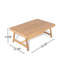 Table basse de patio rectangulaire en bois d'acacia, teck