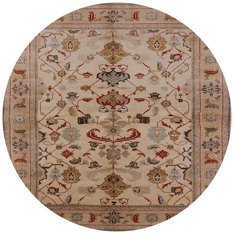 Rathi Oriental Indoor Rug, Round 5'