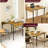 Space Saving Small Spaces Table, Walnut Drop Leaf Folding For 2 - 4 Dining Area