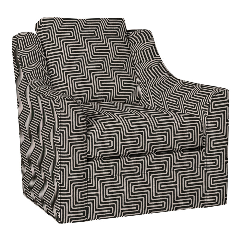 American Bungalow Nicholas Barrel Back Swivel Chair, Perigold Key Figure Onyx