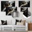 Décoration murale abstraite en métal abstrait Geode Black III - Marble-87838810
