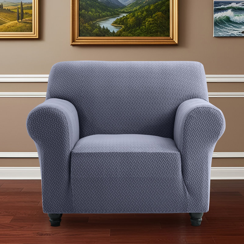 Luxury Microfiber Stretch Spandex Box Cushion Sofa Slipcover – Soft, Breathable, Wrinkle-Resistant & Durable Anti-Slip Furniture Protector