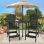 Chaises Adirondack d'extérieur hautes avec plateau de connexion-1063293682
