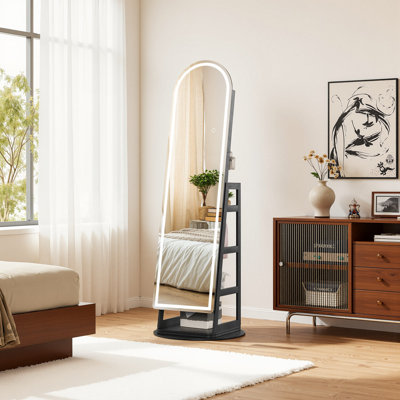 Freestanding 360° Swivel Jewellery Armoire